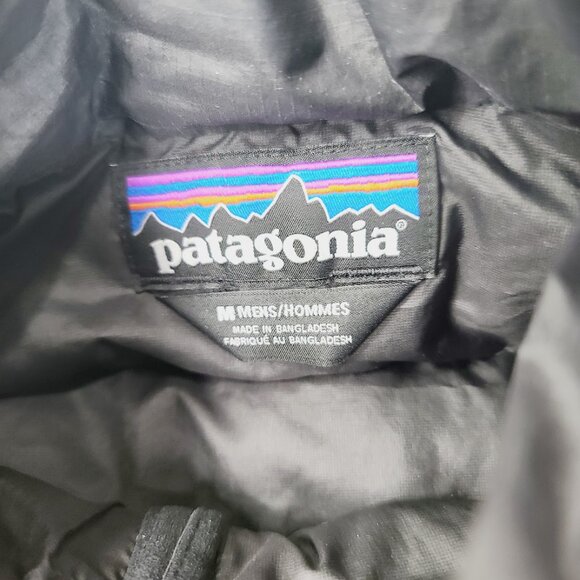 Patagonia Men's Black Down Sweater Thermoball Mock Neck Puffer Jacket Size M - Picture 6 of 9
